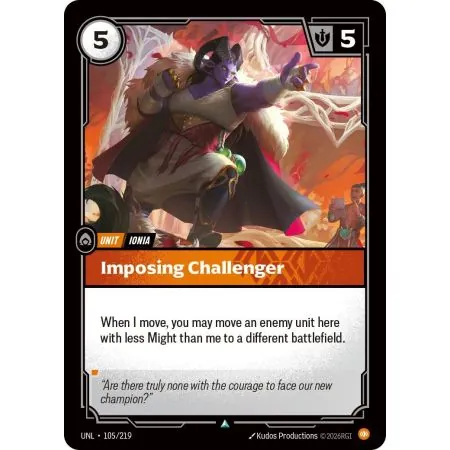 Imposing Challenger (Base) UNL-105 | UNL | ProCards México