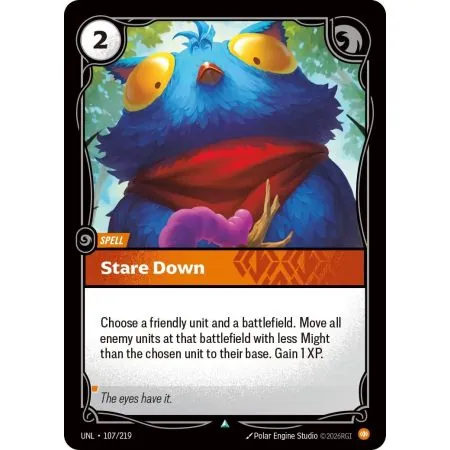 Stare Down (Base) UNL-107 | UNL | ProCards México