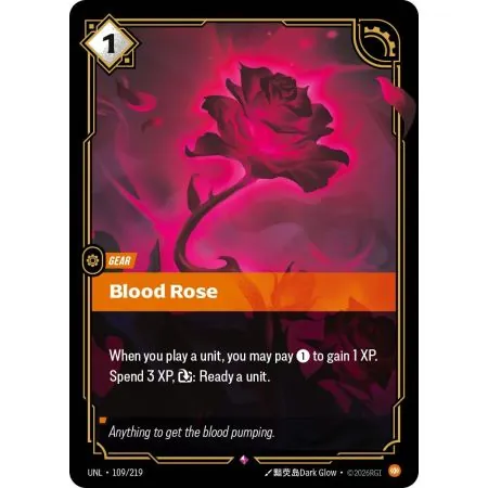 Blood Rose (Base) UNL-109 | UNL | ProCards México