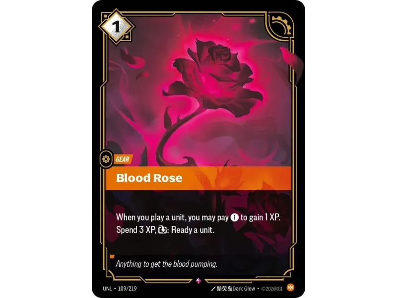 Blood Rose (Base) UNL-109 | UNL | ProCards México