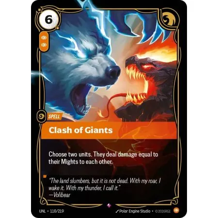 Clash of Giants (Base) UNL-110 | UNL | ProCards México