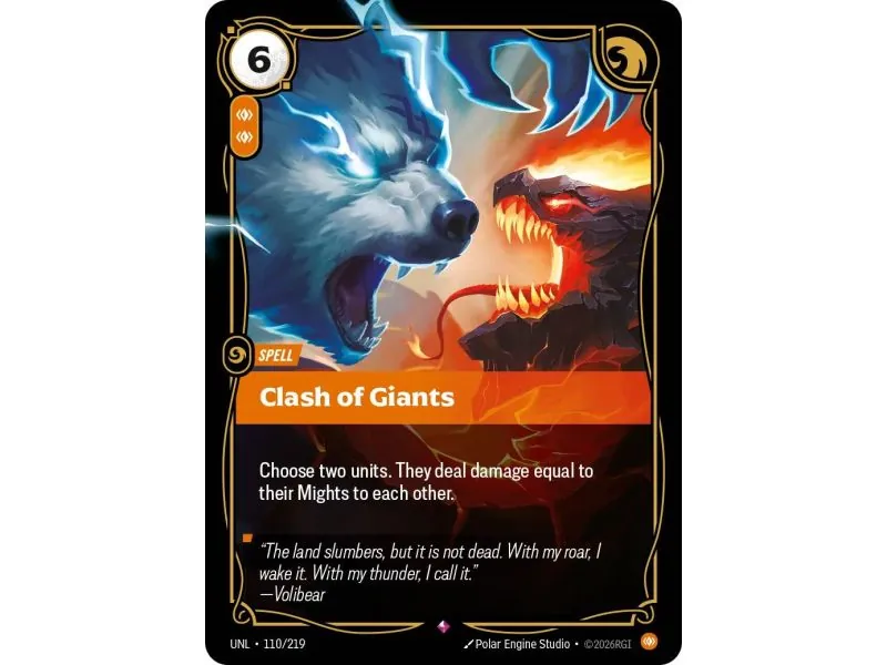 Clash of Giants (Base) UNL-110 | UNL | ProCards México