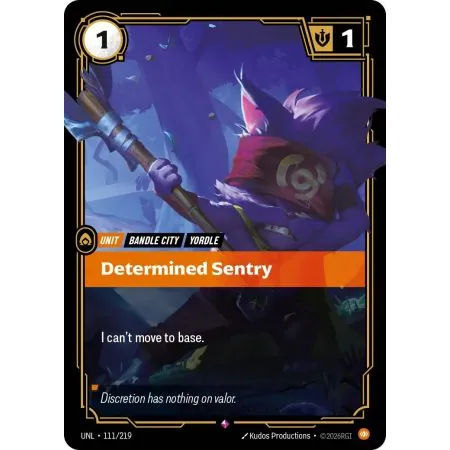 Determined Sentry (Base) UNL-111 | UNL | ProCards México