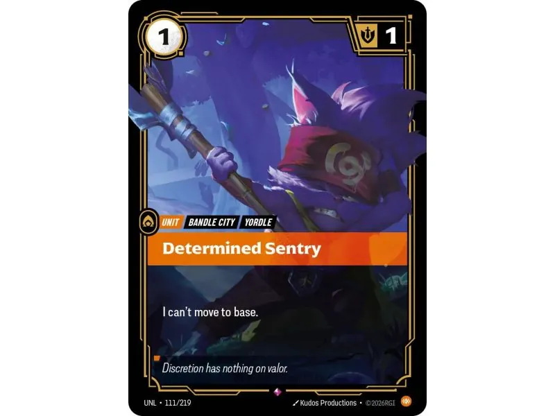 Determined Sentry (Base) UNL-111 | UNL | ProCards México