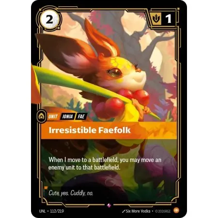 Irresistible Faefolk (Base) UNL-112 | UNL | ProCards México