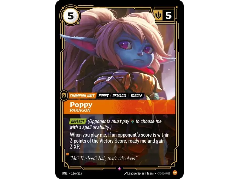 Poppy - Paragon (Base) UNL-116 | UNL | ProCards México