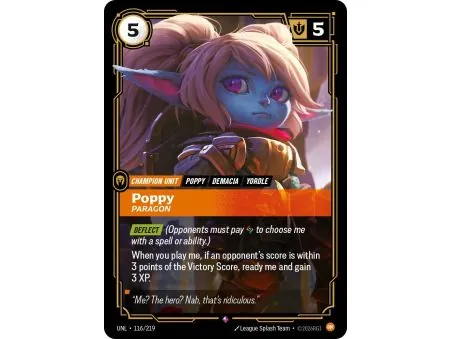 Poppy - Paragon (Base) UNL-116 | UNL | ProCards México