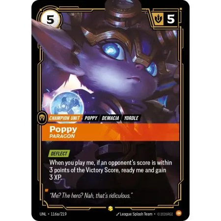 Poppy - Paragon (Alt/Token side) UNL-116A | UNL | ProCards México