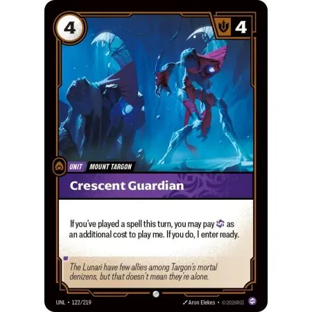 Crescent Guardian (Base) UNL-122 | UNL | ProCards México