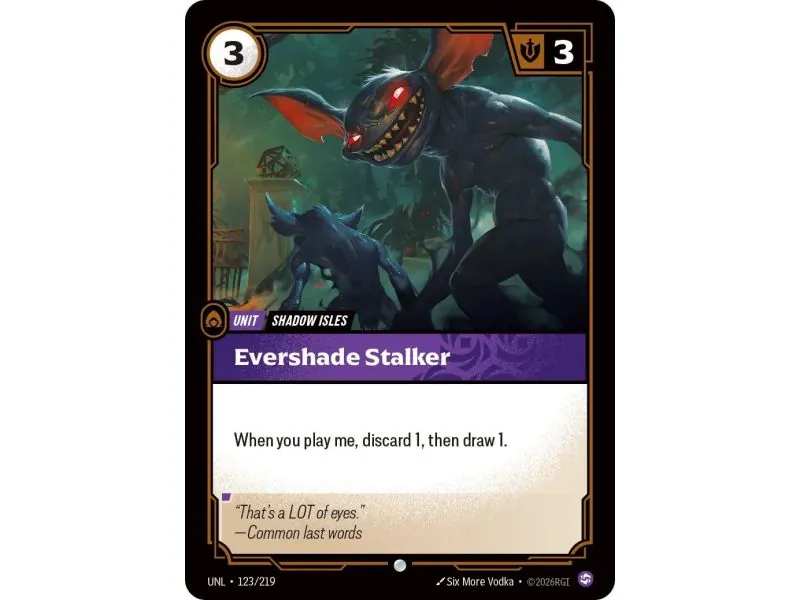 Evershade Stalker (Base) UNL-123 | UNL | ProCards México