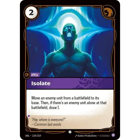 Isolate (Base) UNL-124 | UNL | ProCards México