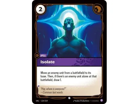 Isolate (Base) UNL-124 | UNL | ProCards México