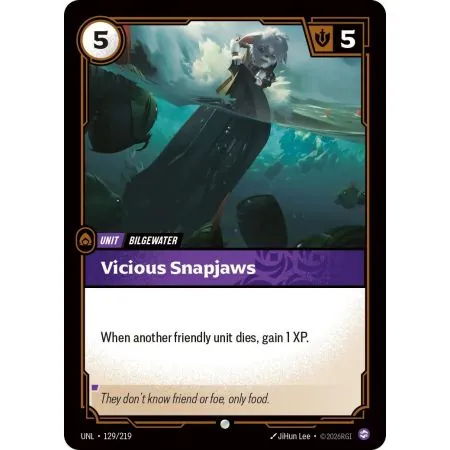 Vicious Snapjaws (Base) UNL-129 | UNL | ProCards México