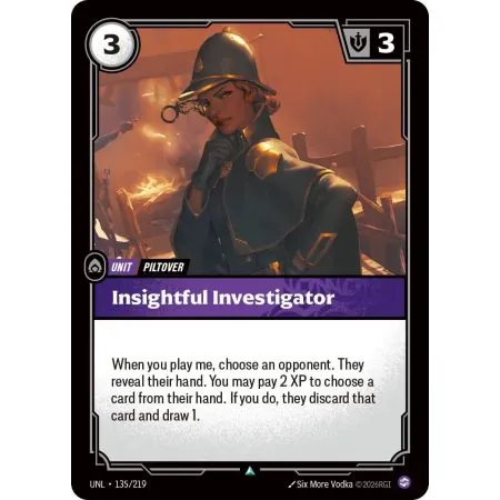Insightful Investigator (Base) UNL-135 | UNL | ProCards México