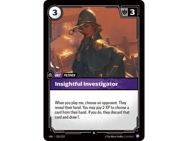 Insightful Investigator (Base) UNL-135 | UNL | ProCards México
