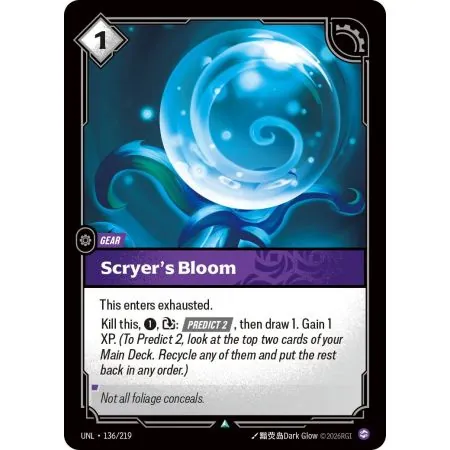 Scryer's Bloom (Base) UNL-136 | UNL | ProCards México