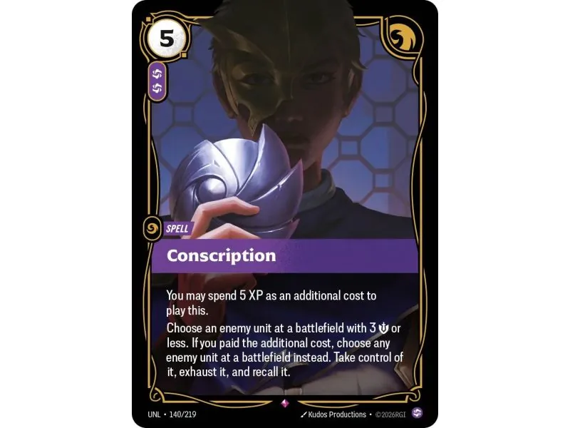 Conscription (Base) UNL-140 | UNL | ProCards México