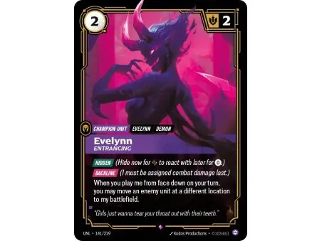 Evelynn - Entrancing (Base) UNL-141 | UNL | ProCards México