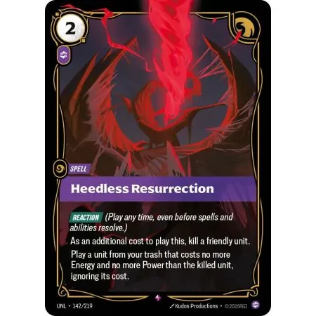 Heedless Resurrection (Base) UNL-142 | UNL | ProCards México