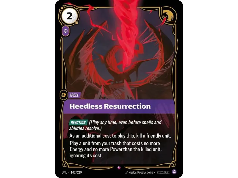 Heedless Resurrection (Base) UNL-142 | UNL | ProCards México