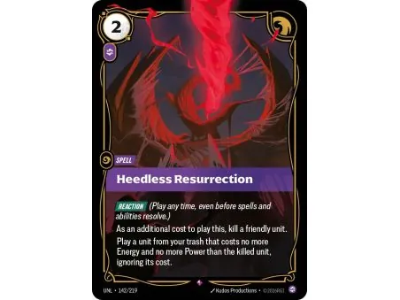 Heedless Resurrection (Base) UNL-142 | UNL | ProCards México
