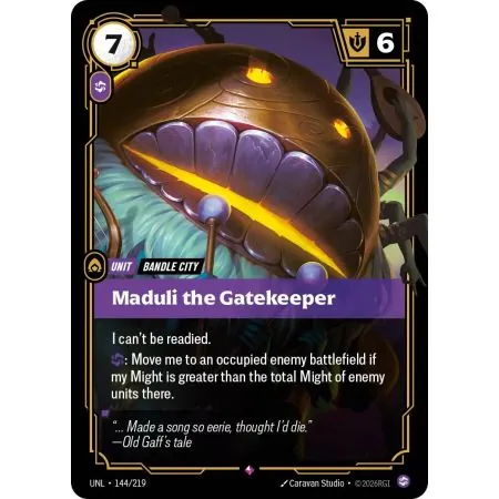 Maduli the Gatekeeper (Base) UNL-144 | UNL | ProCards México