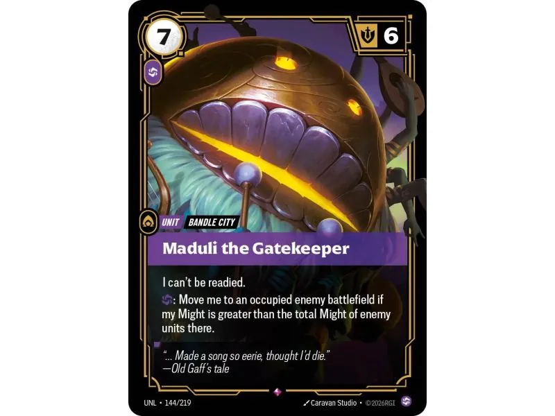 Maduli the Gatekeeper (Base) UNL-144 | UNL | ProCards México