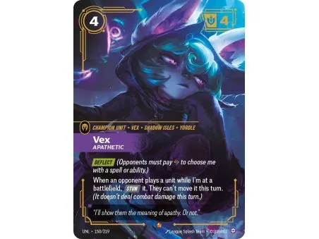 Vex - Apathetic (Base) UNL-150 | UNL | ProCards México