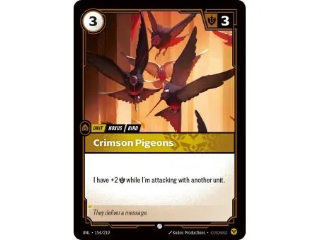 Crimson Pigeons (Base) UNL-154 | UNL | ProCards México