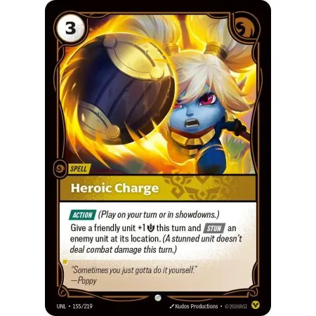 Heroic Charge (Base) UNL-155 | UNL | ProCards México