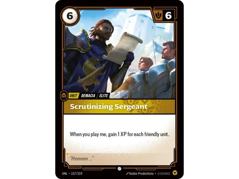 Scrutinizing Sergeant (Base) UNL-157 | UNL | ProCards México