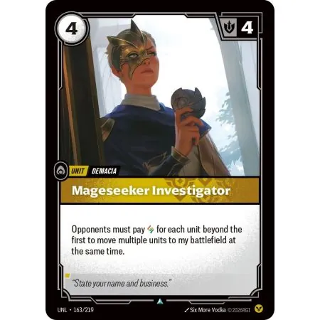 Mageseeker Investigator (Base) UNL-163 | UNL | ProCards México