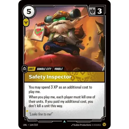 Safety Inspector (Base) UNL-164 | UNL | ProCards México