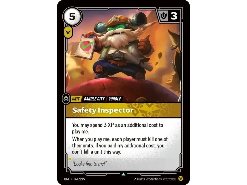 Safety Inspector (Base) UNL-164 | UNL | ProCards México