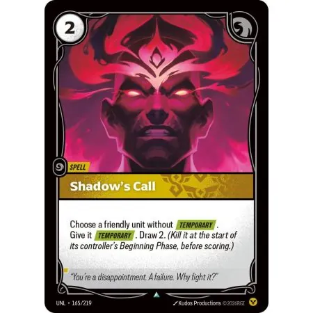 Shadow's Call (Base) UNL-165 | UNL | ProCards México
