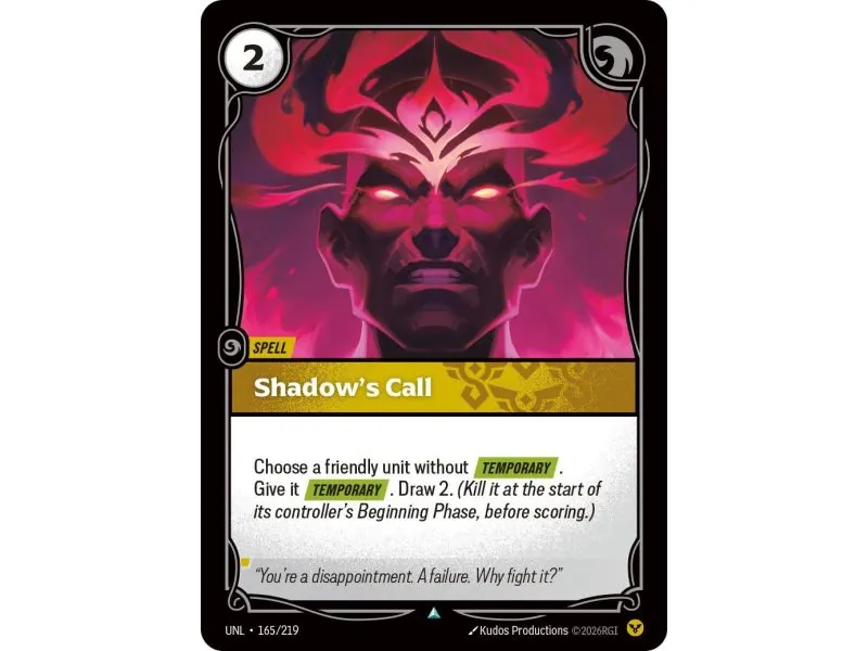 Shadow's Call (Base) UNL-165 | UNL | ProCards México