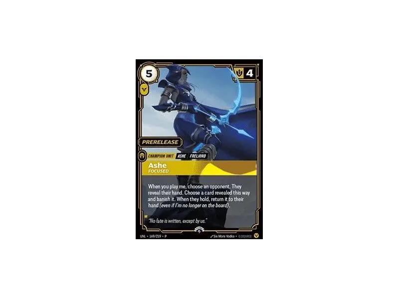 Ashe - Focused (Pre-Rift Promo) (Promo) UNL-169-P | UNL | ProCards México