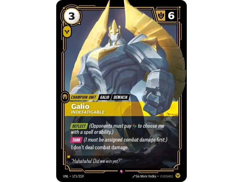 Galio - Indefatigable (Base) UNL-171 | UNL | ProCards México