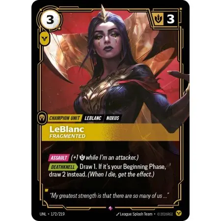 LeBlanc - Fragmented (Base) UNL-172 | UNL | ProCards México
