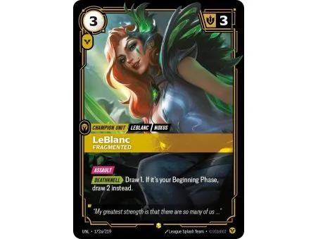 LeBlanc - Fragmented (Alt/Token side) UNL-172A | UNL | ProCards México