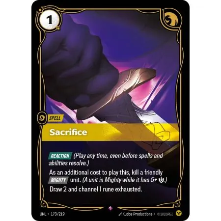 Sacrifice (Base) UNL-173 | UNL | ProCards México