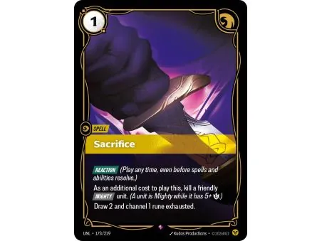 Sacrifice (Base) UNL-173 | UNL | ProCards México
