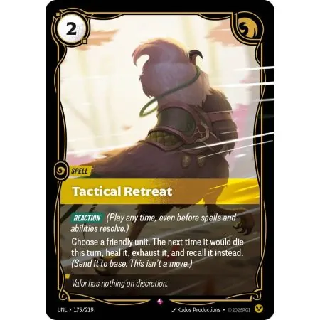Tactical Retreat (Base) UNL-175 | UNL | ProCards México