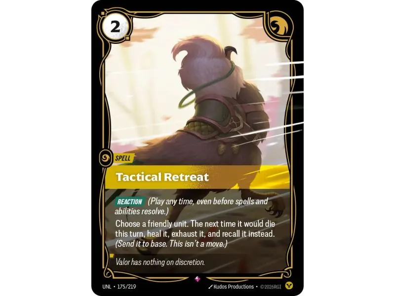 Tactical Retreat (Base) UNL-175 | UNL | ProCards México