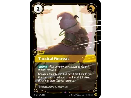 Tactical Retreat (Base) UNL-175 | UNL | ProCards México
