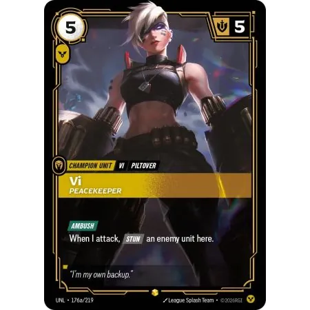 Vi - Peacekeeper (Alt/Token side) UNL-176A | UNL | ProCards México