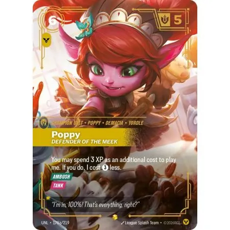 Poppy - Defender of the Meek (Alt/Token side) UNL-178A | UNL | ProCards México