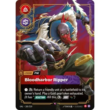 Pyke - Bloodharbor Ripper (Base) UNL-185 | UNL | ProCards México