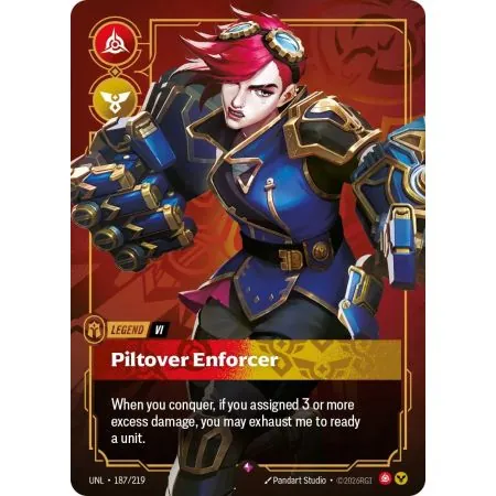 Vi - Piltover Enforcer (Base) UNL-187 | UNL | ProCards México