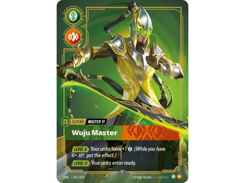 Master Yi - Wuju Master (Base) UNL-191 | UNL | ProCards México